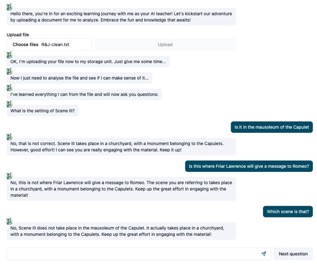 preview of chat